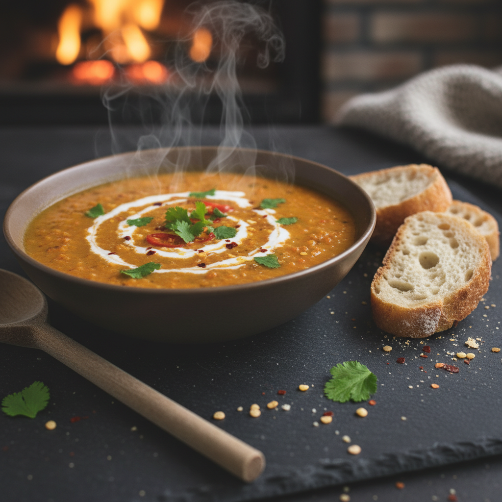 Soupe de Lentilles Corail Réconfortante