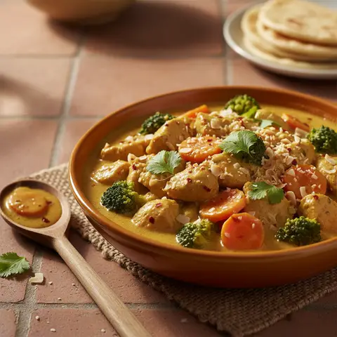 Hähnchen-Curry mit Gemüse