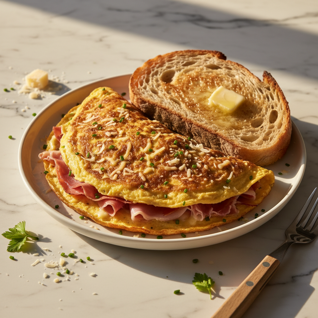 Omelette Jambon-Parmesan