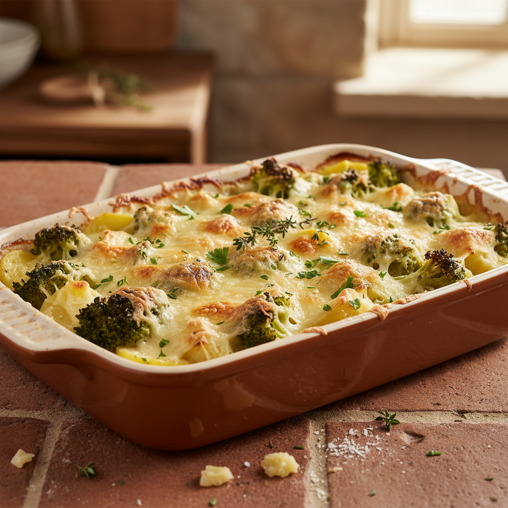 Gratin de Brocoli et Pommes de Terre