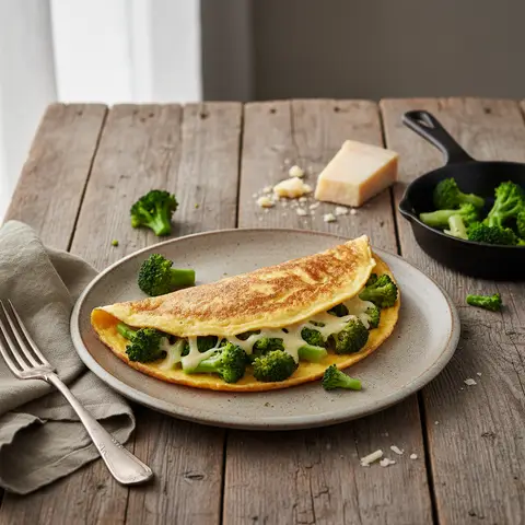 Broccoli and Gruyère Omelette