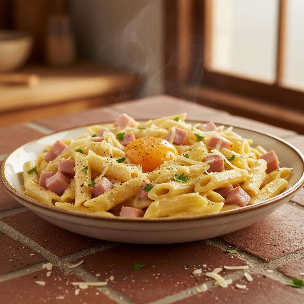 Pâtes Carbonara Simplifiée