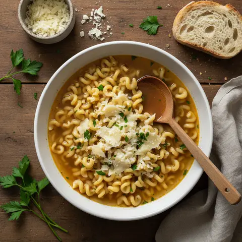 Pasta and Broth Soup