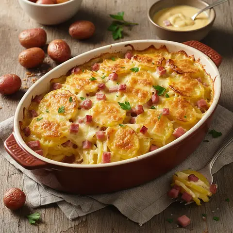 Potato and Ham Gratin