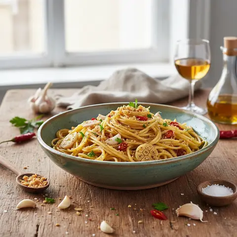 Luxurious Spaghetti Aglio e Olio