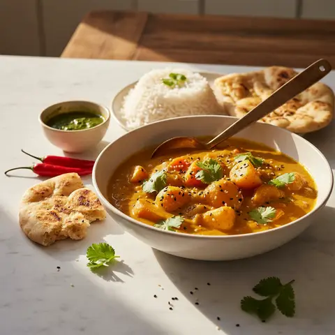 Curry of Potatoes and Carrots