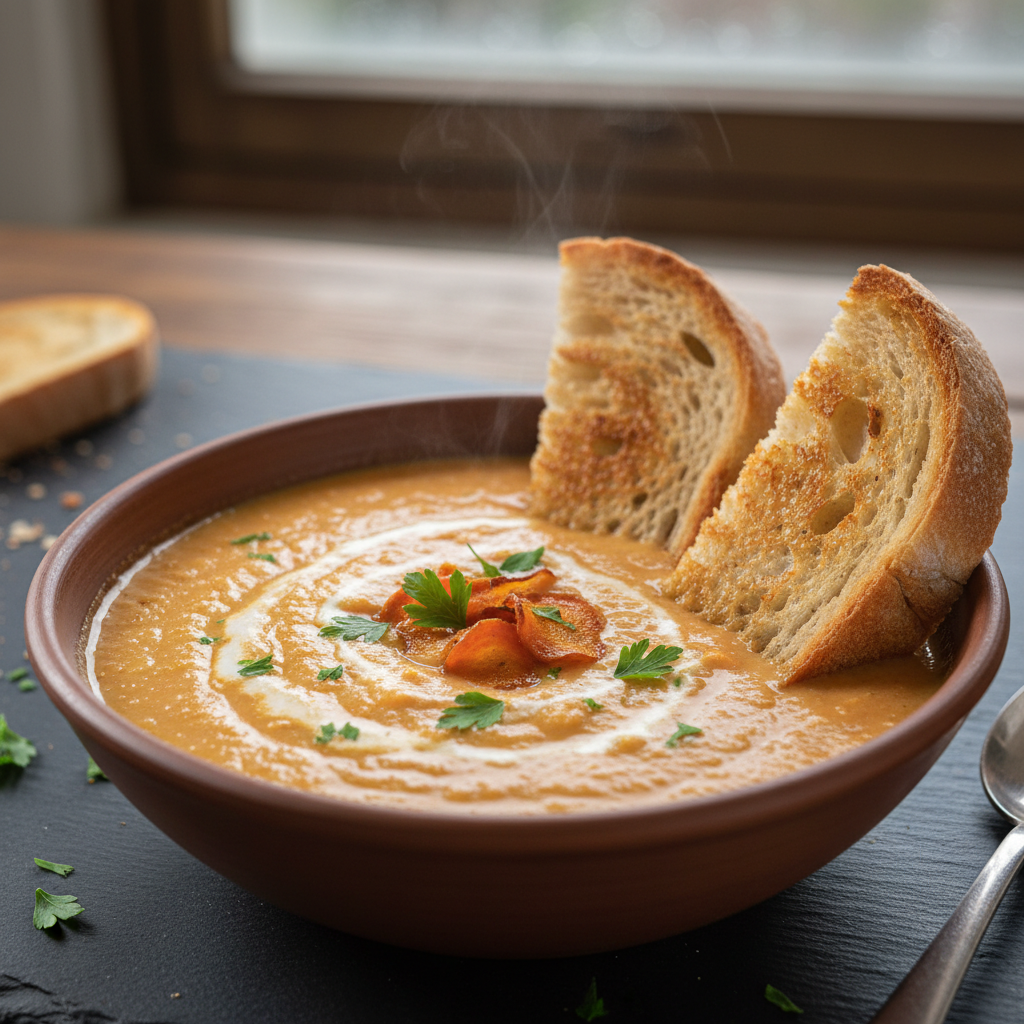 Soupe Crémeuse Chou-fleur et Carotte