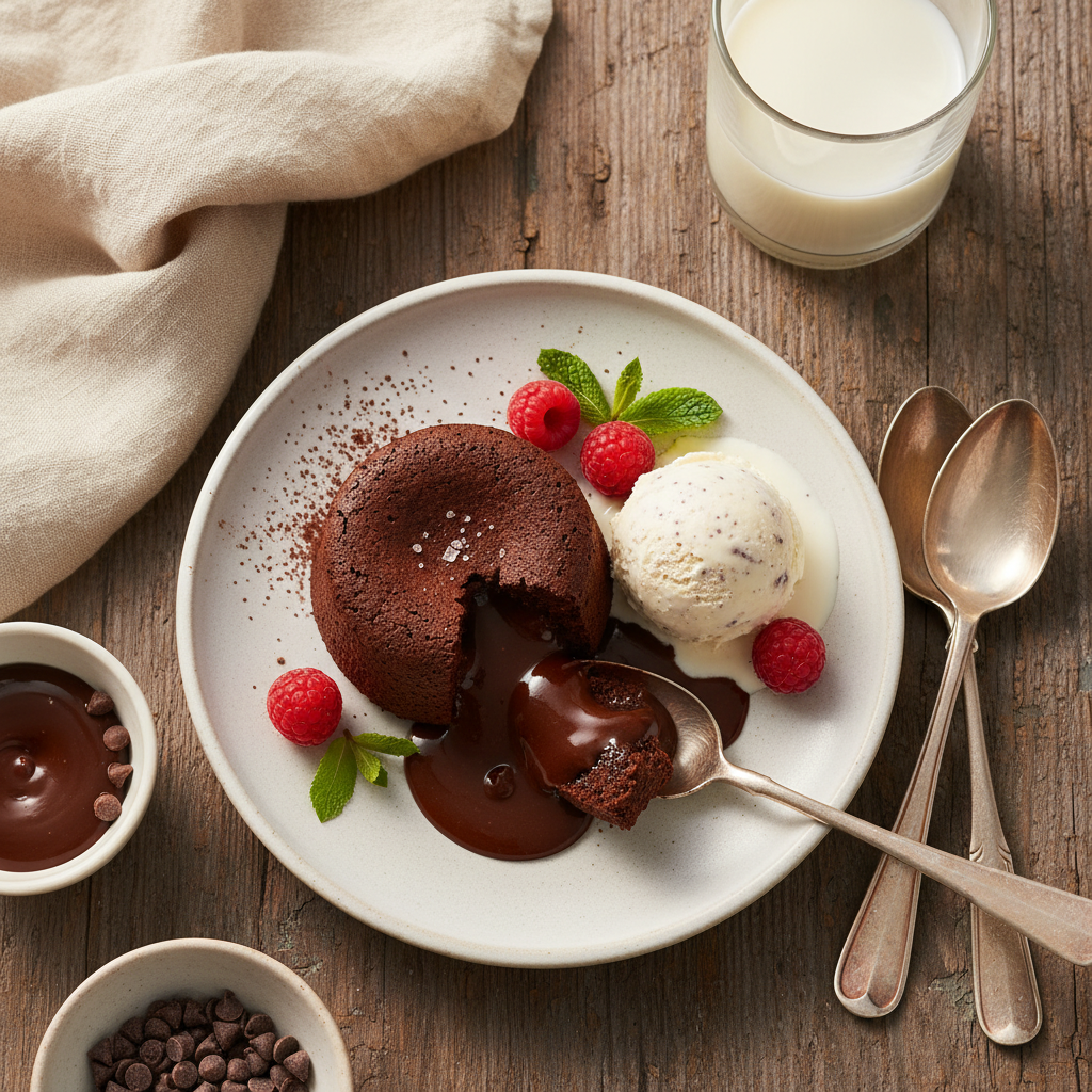 Fondant au chocolat express