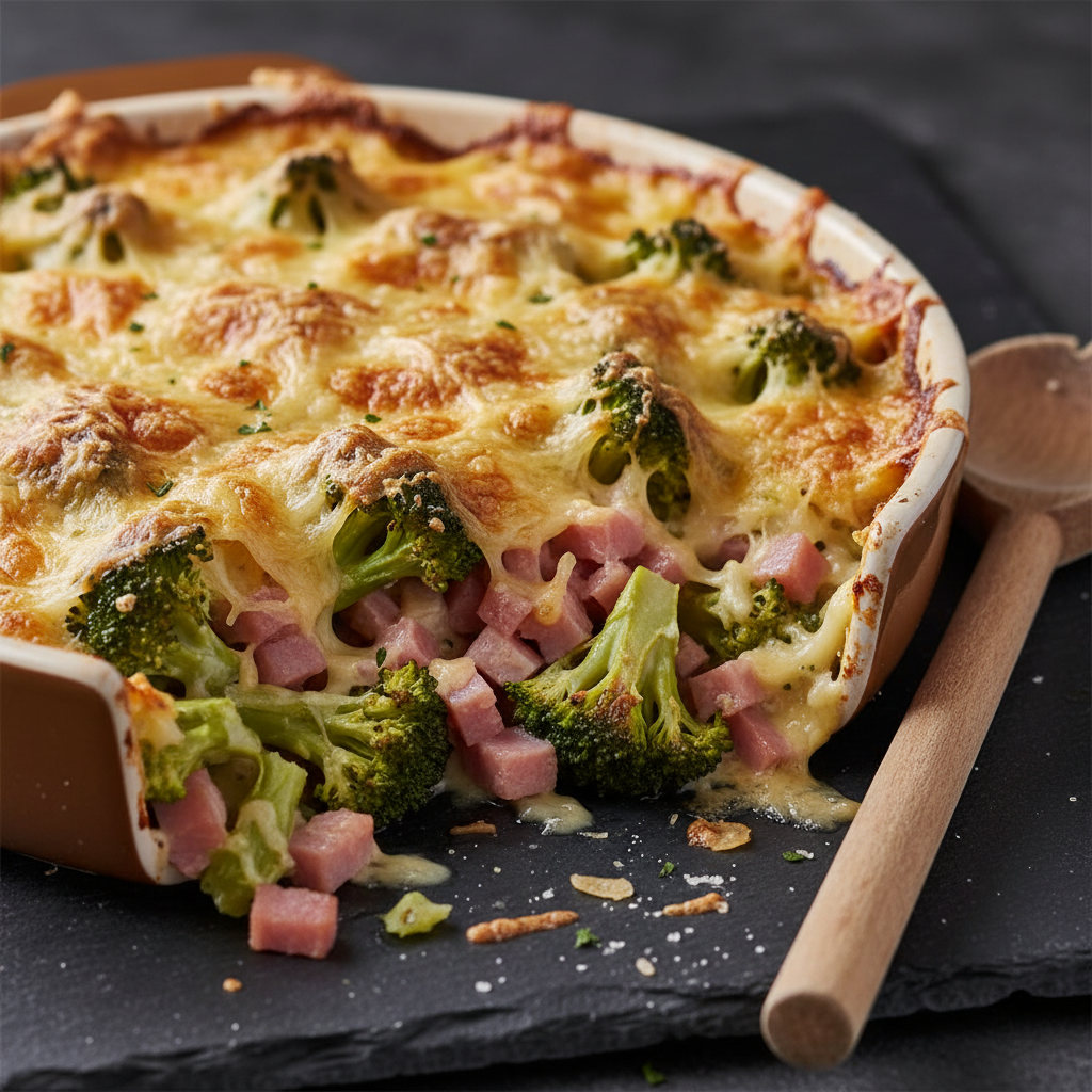 Gratin de Brocoli et Jambon