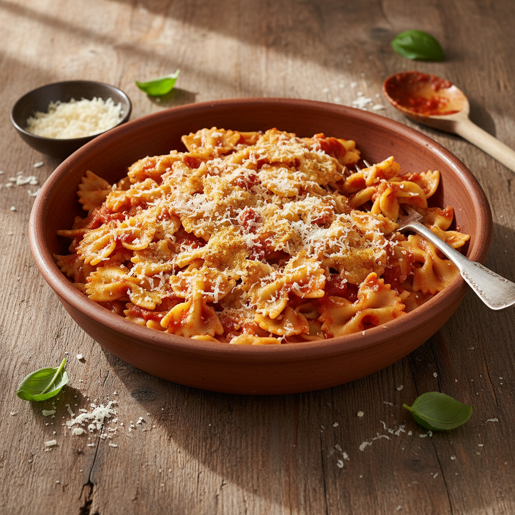 Pâtes à la Tomate et Comté