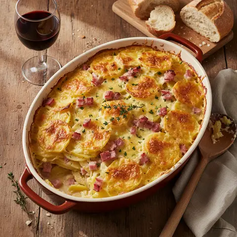 Potato and Ham Gratin