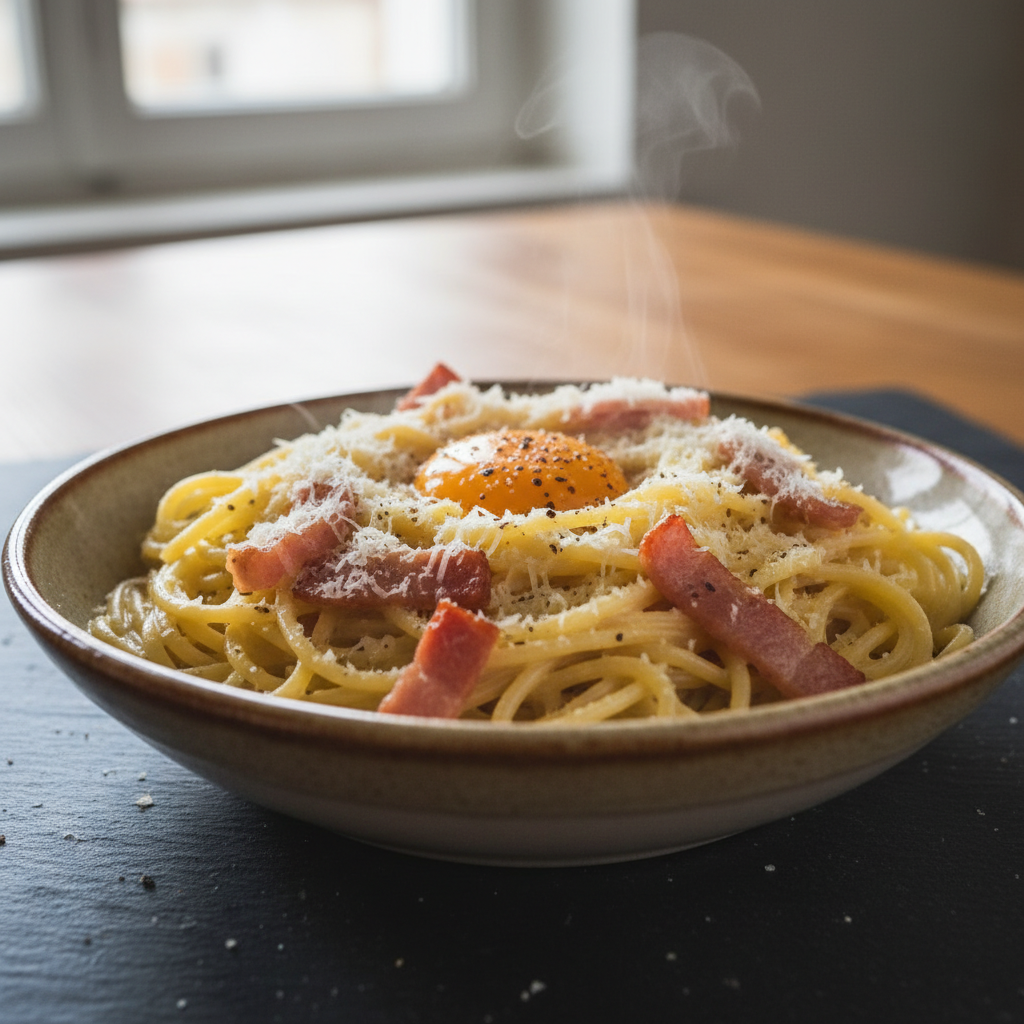 Pâtes à la Carbonara Express