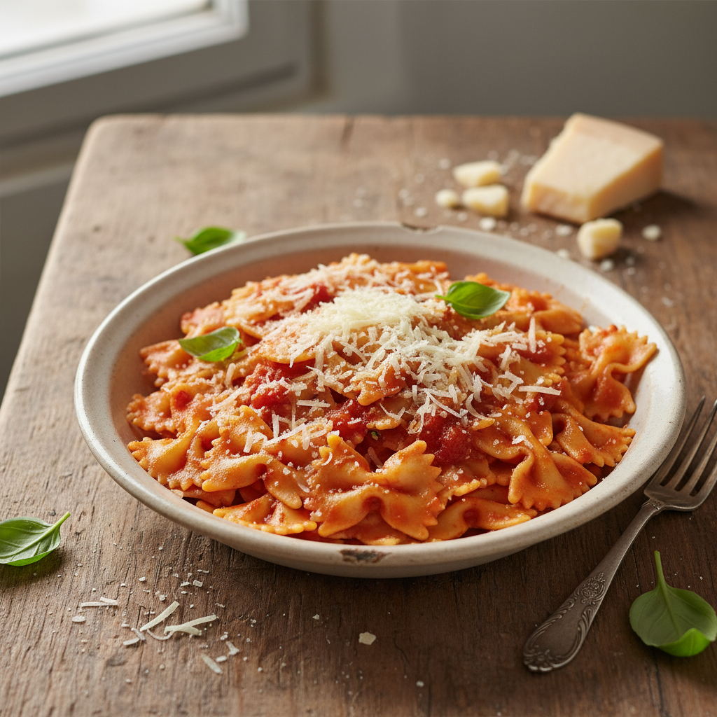 Pâtes à la Tomate et Comté