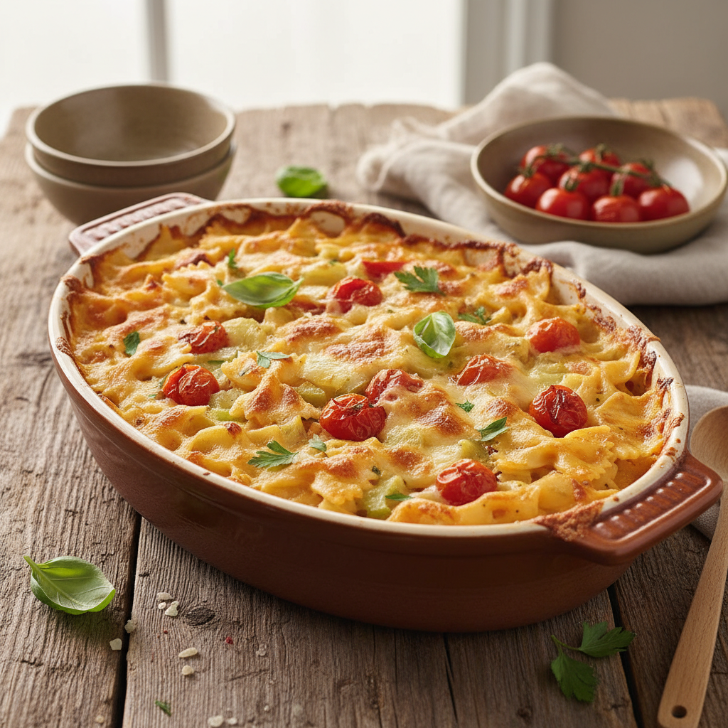 Gratin de Pâtes aux Légumes