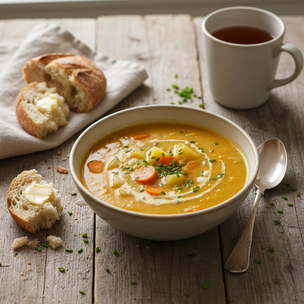 Soupe Réconfortante Pommes de Terre et Carottes