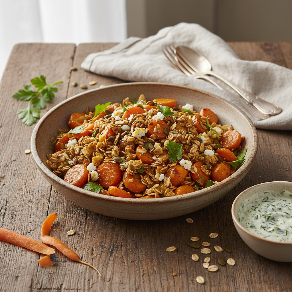 Salade Chaude de Carottes et Avoine