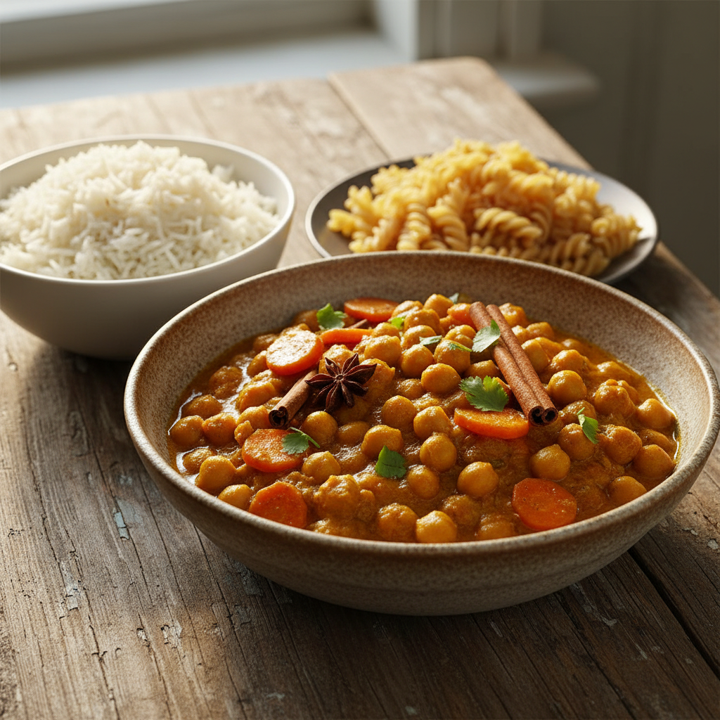 Curry de Pois Chiches et Carotte