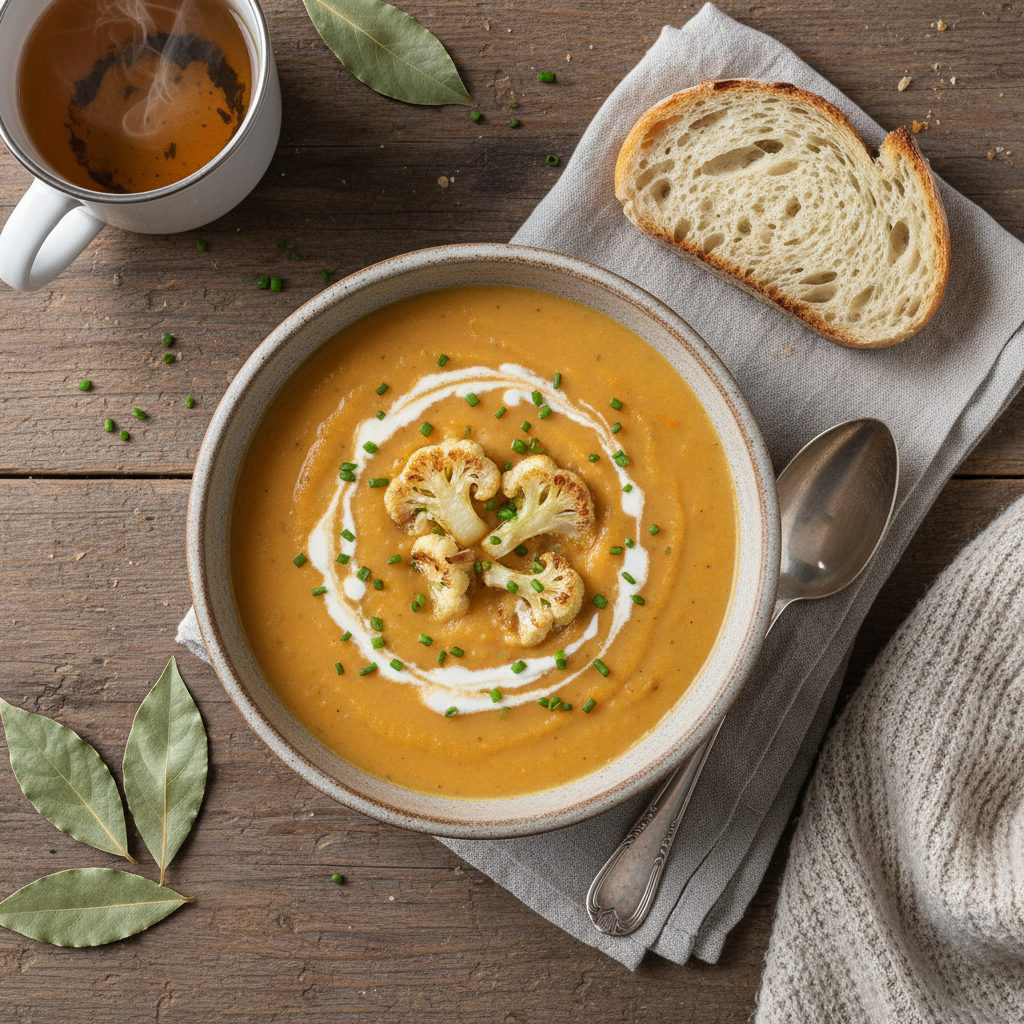 Soupe Crémeuse Chou-Fleur et Carotte