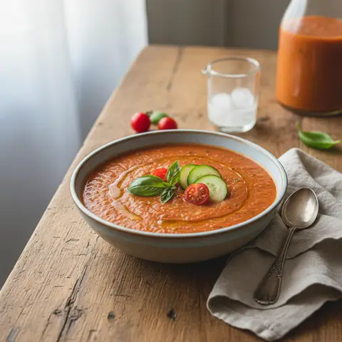 Chilled Tomato-Cucumber Soup