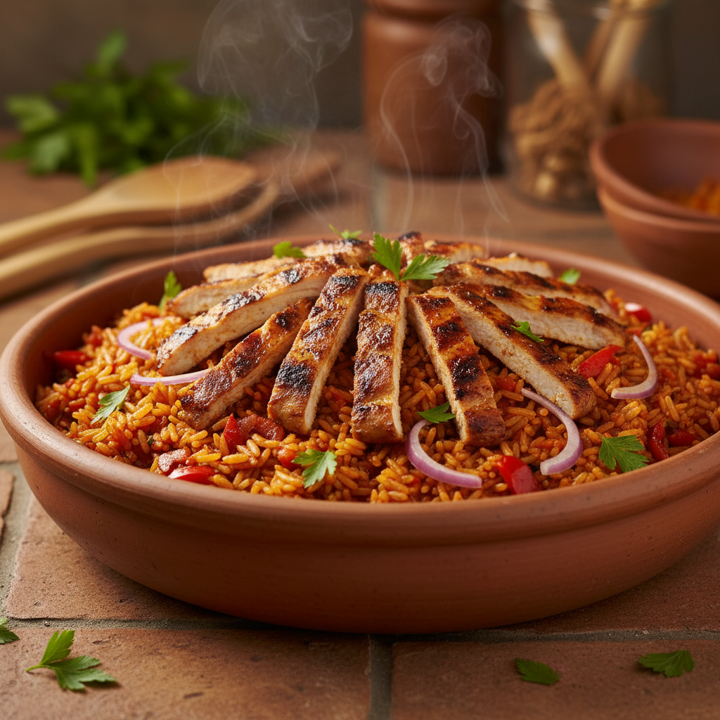 Jollof Rice à la Tomate Nigériane