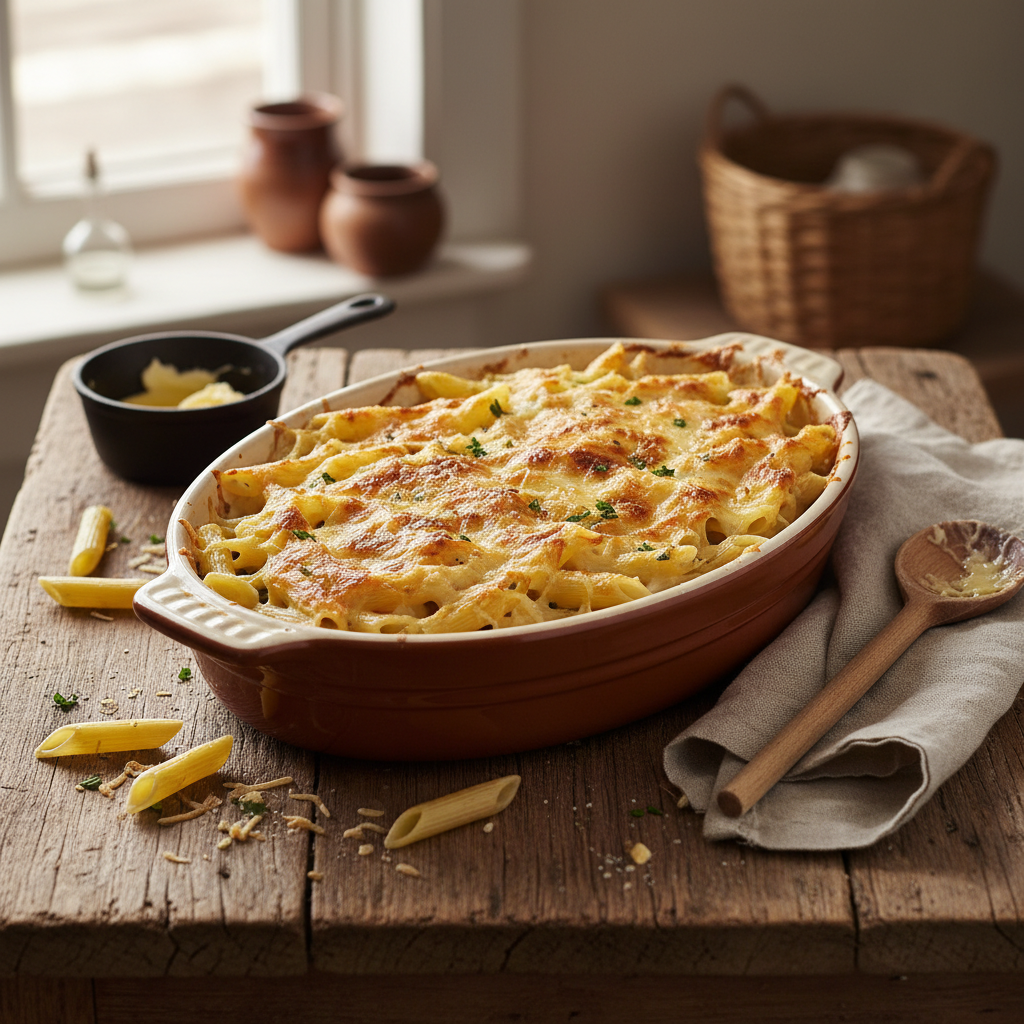 Gratin de Penne Végétarien