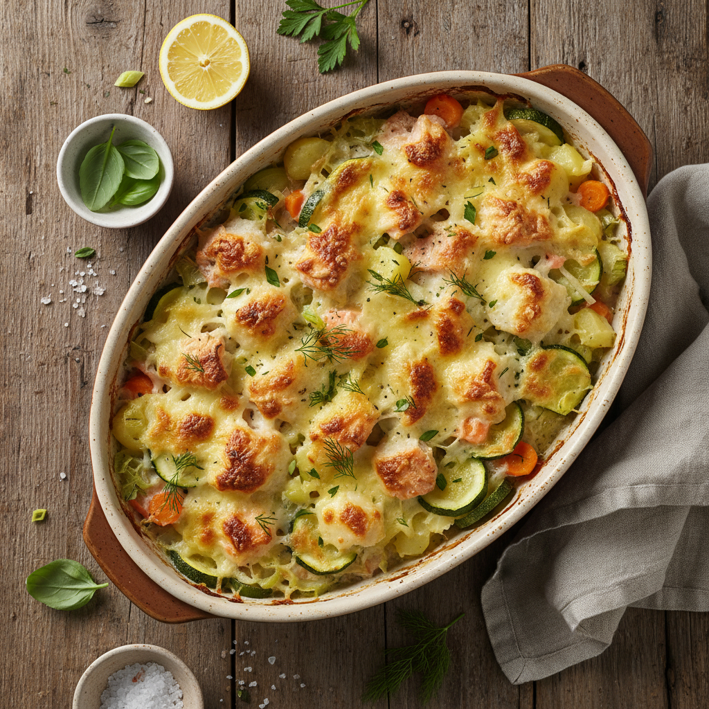 Gratin de Poisson aux Légumes