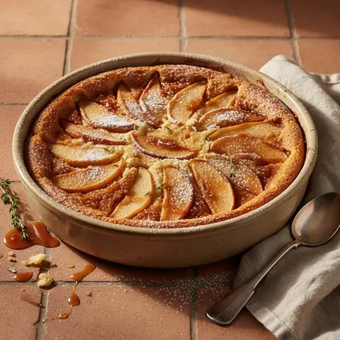 Caramelized Fruit Clafoutis