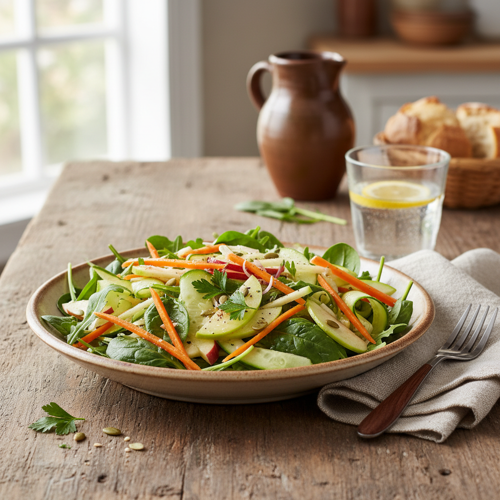 Salade composée pommes et carottes