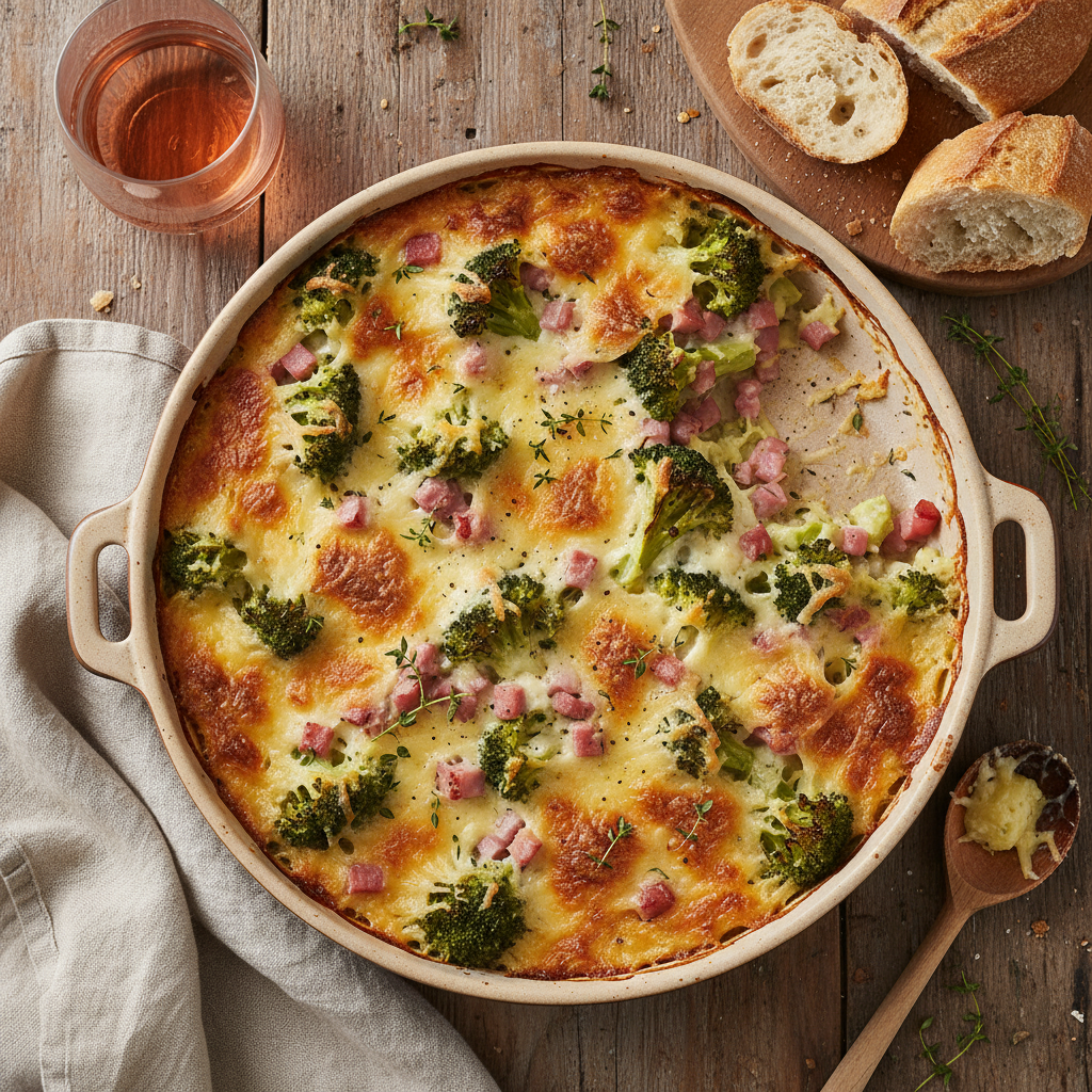 Gratin de Brocoli et Jambon