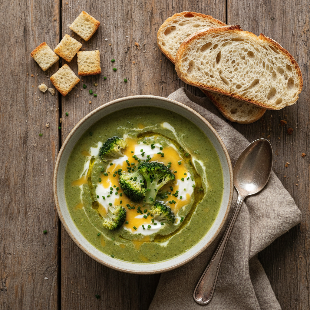 Soupe de brocoli et fromage