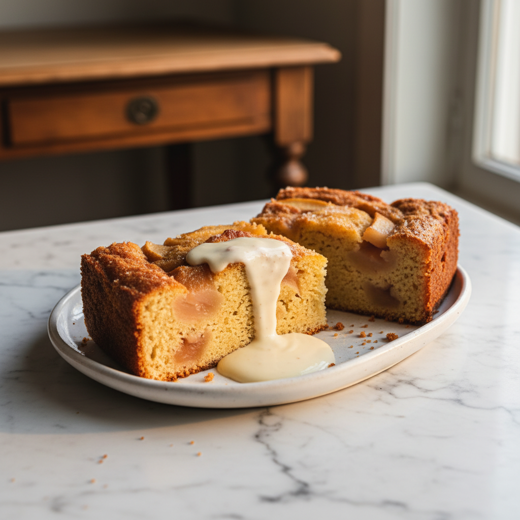 Gâteau Pouding aux Pommes et Poires