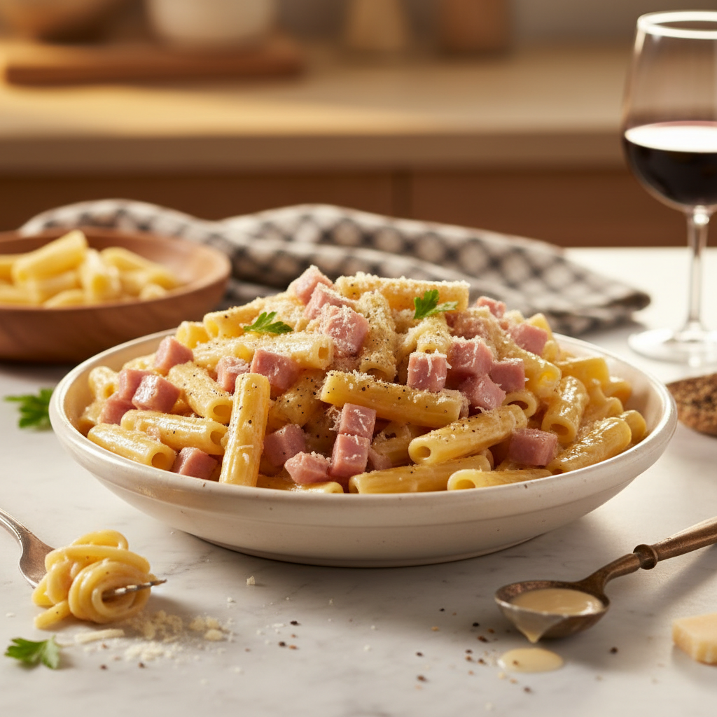 Pâtes à la Carbonara Simplifiée