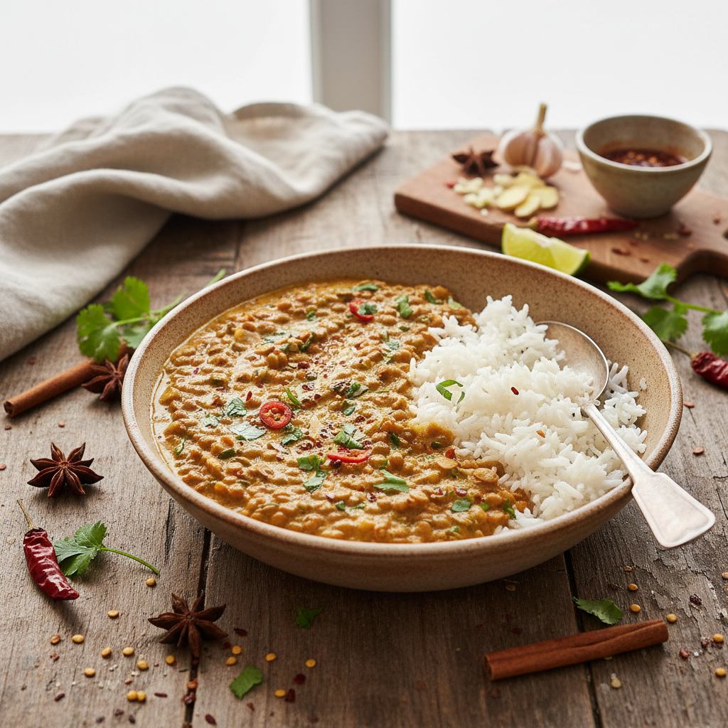 Curry de Lentilles Asiatique