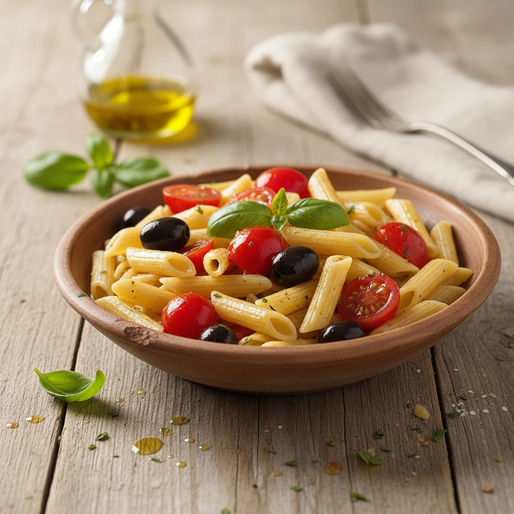 Pennes aux Olives et Tomate