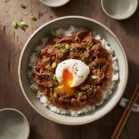 Beef and Egg Donburi