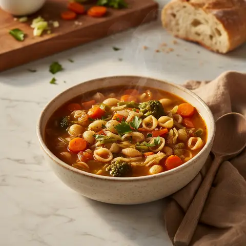 Minestrone Soup with Pasta