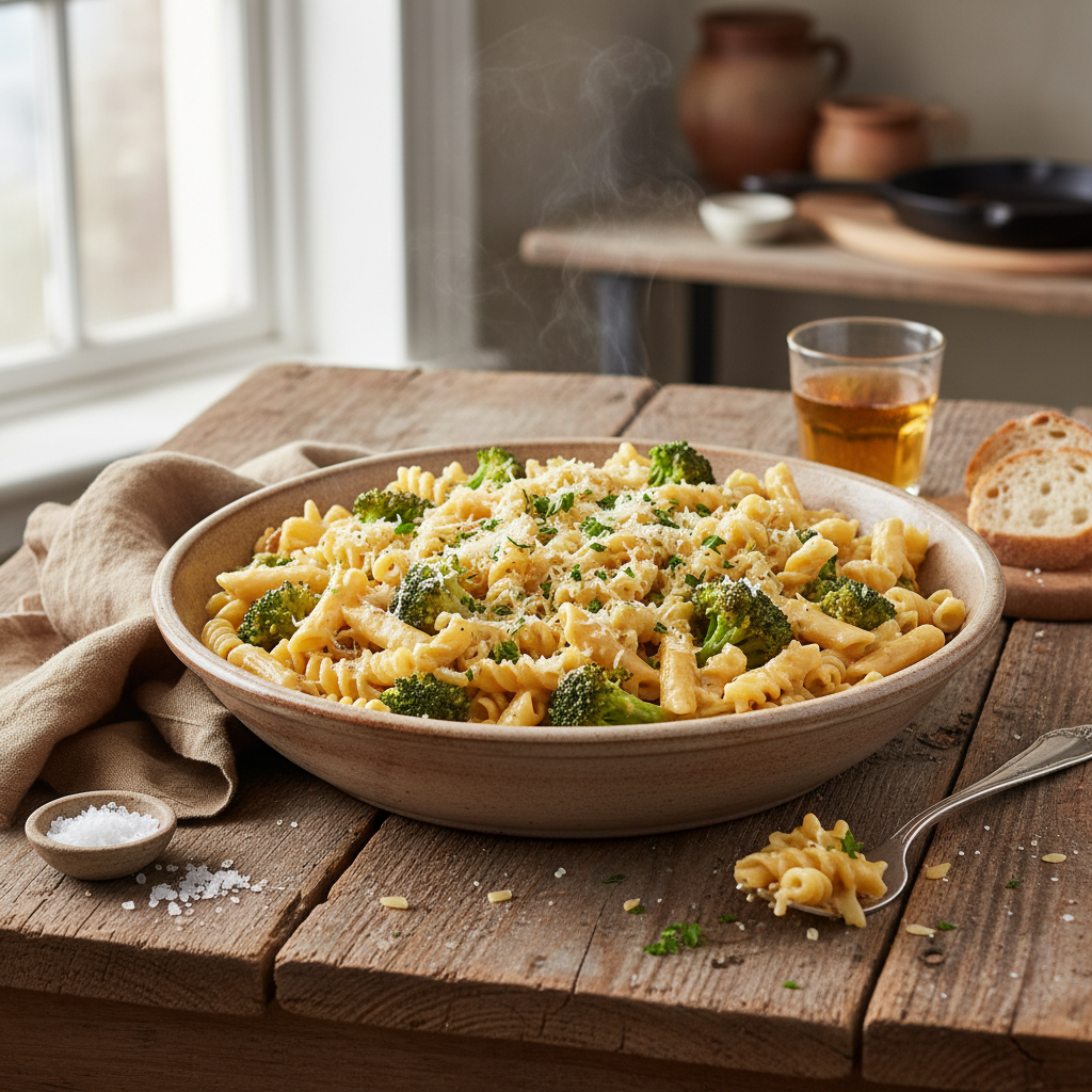 Pâtes au Gruyère et Brocoli