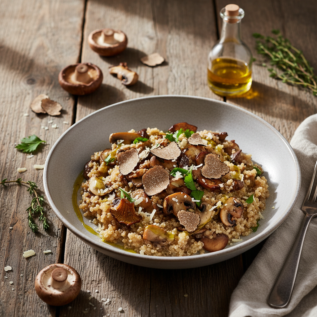 Risotto de Quinoa aux Champignons et Truffe