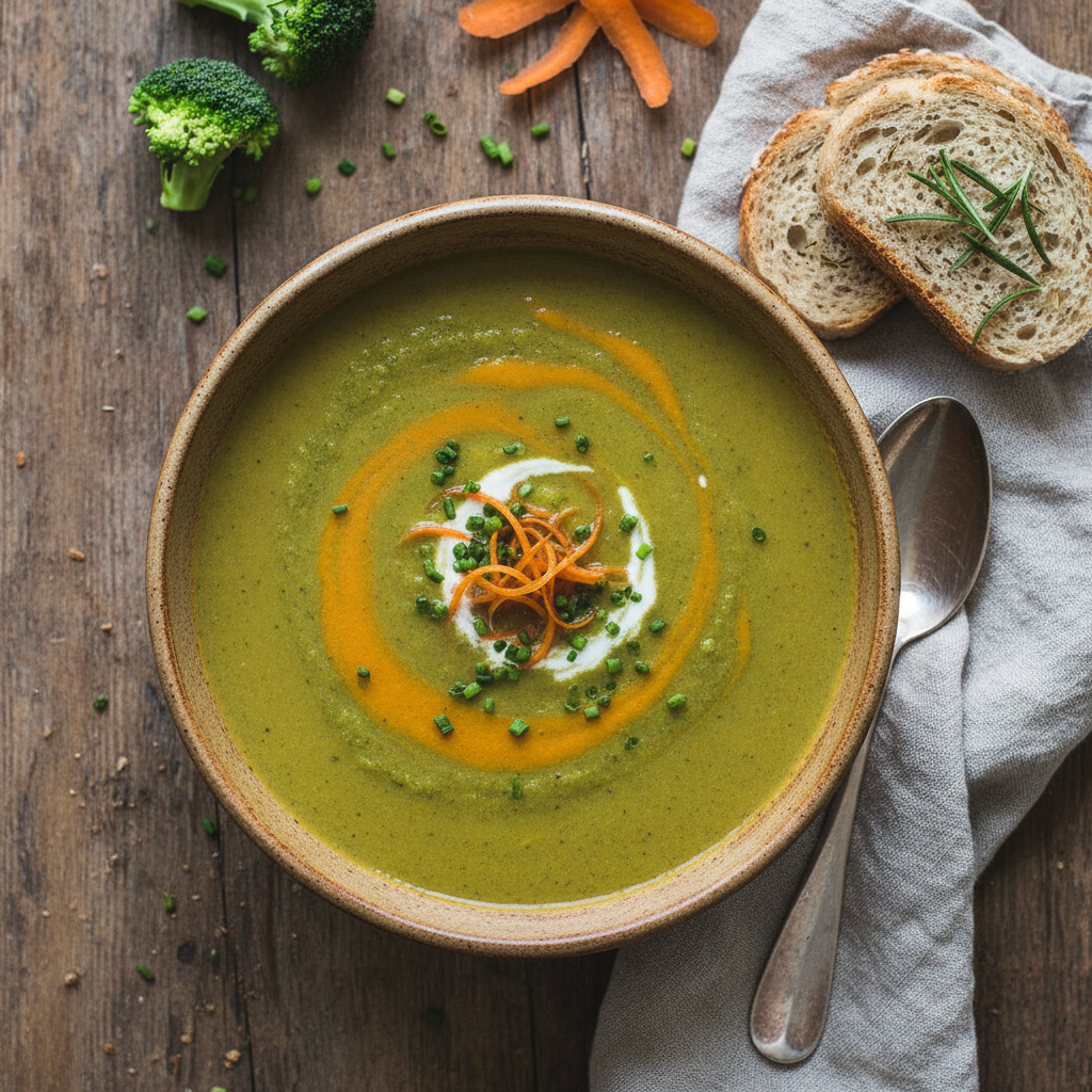 Soupe crémeuse Brocoli-Carotte