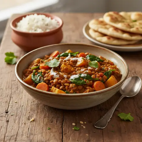 Gemüse-Linsen-Curry
