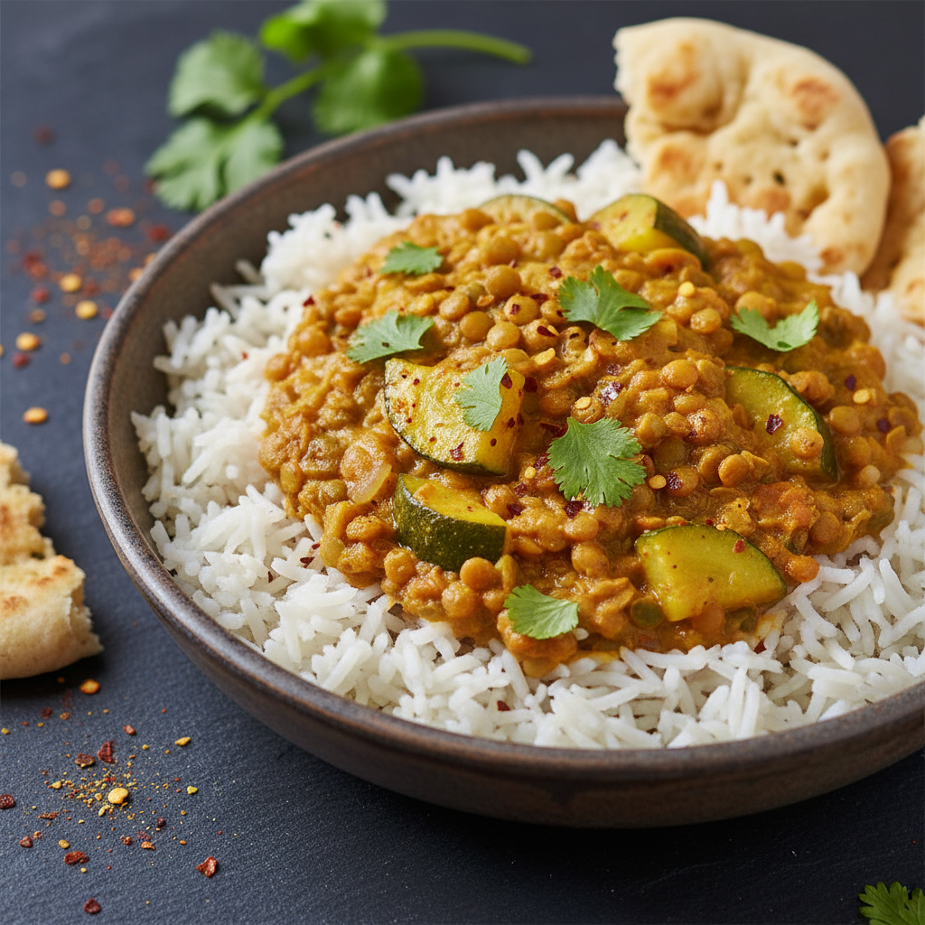 Curry de Lentilles à la Noix de Coco