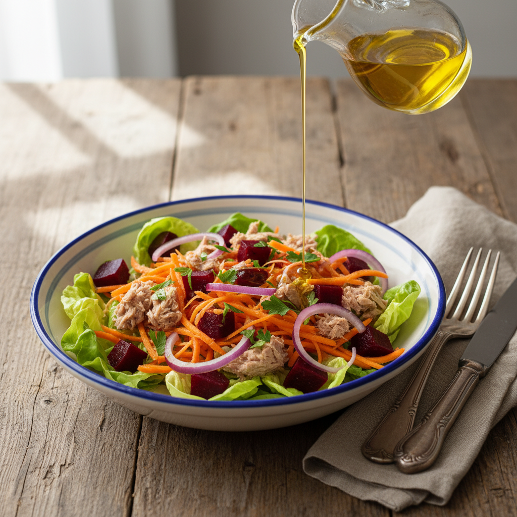 Salade Composée Thon-Carottes-Betterave