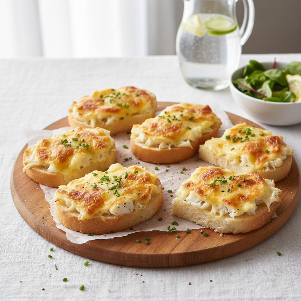 Tartines Gratinées au Poisson et Fromage
