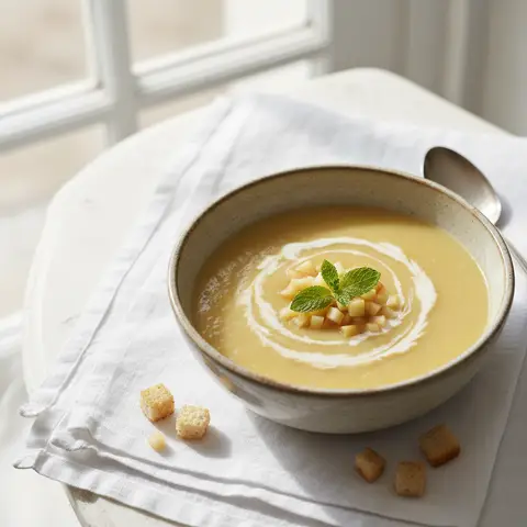 Cremige Apfel-Birnen-Suppe