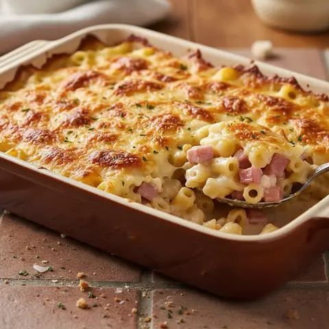 Pasta-Schinken-Käse-Auflauf