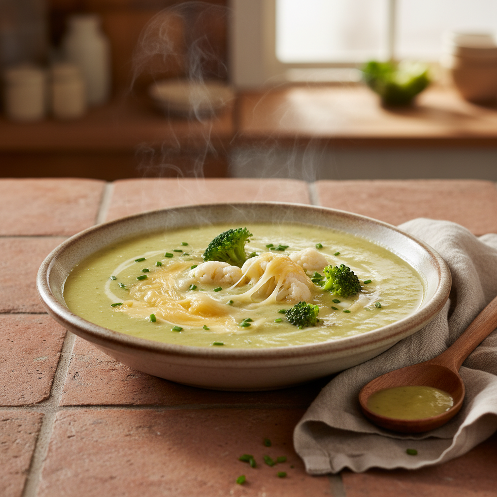 Soupe Velouté de Brocoli et Chou-fleur
