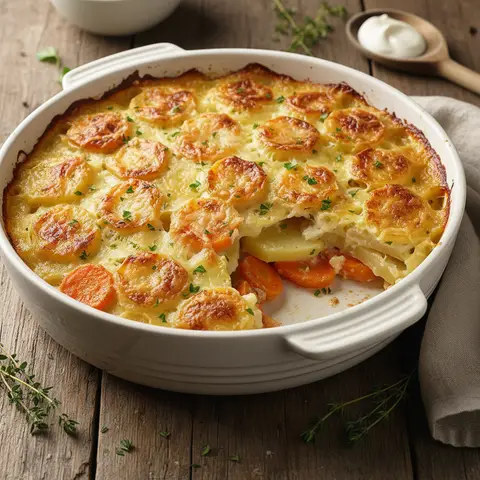 Potato and Carrot Gratin
