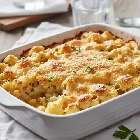 Roasted Cauliflower with Parmesan