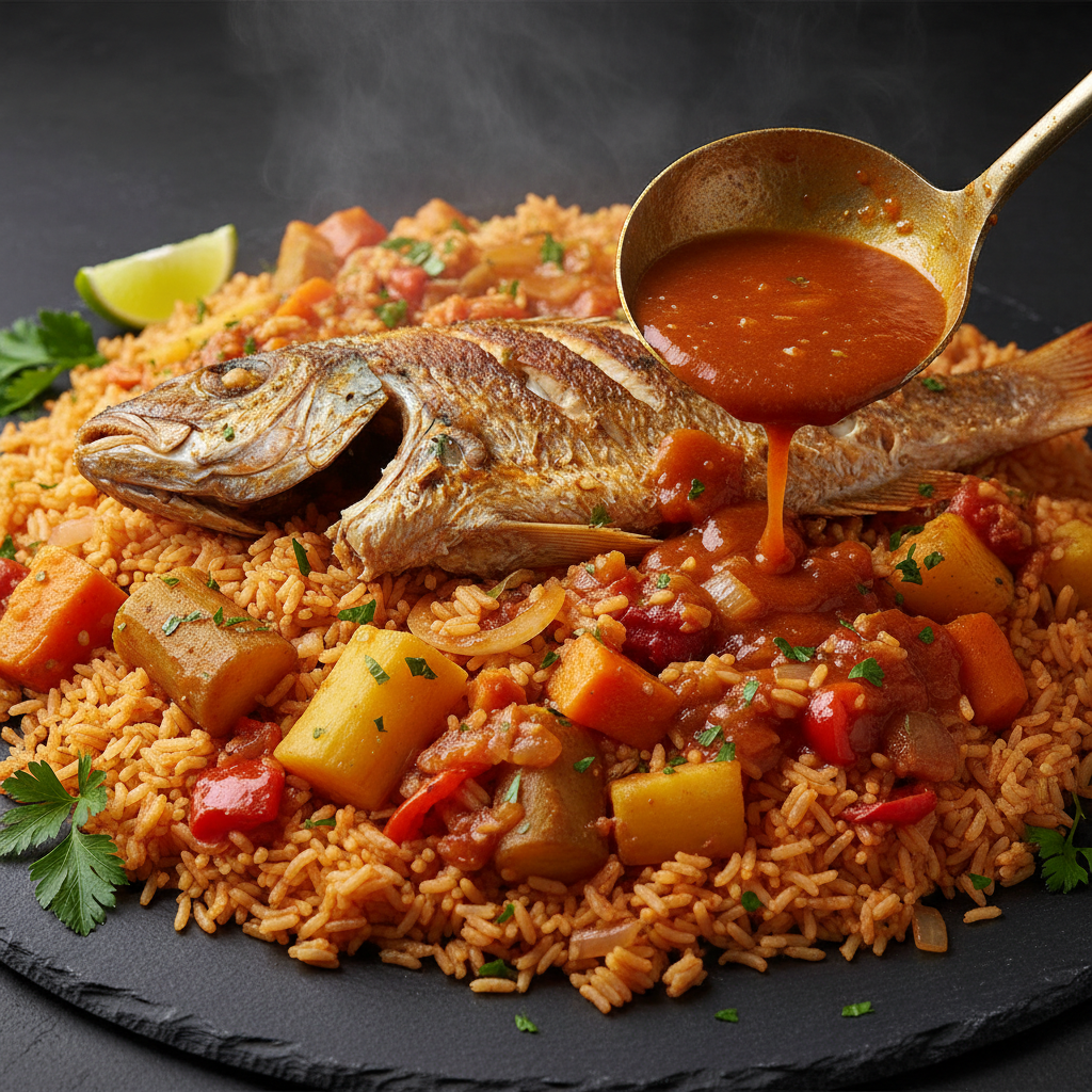 Thiéboudienne (Riz au Poisson Sénégalais)
