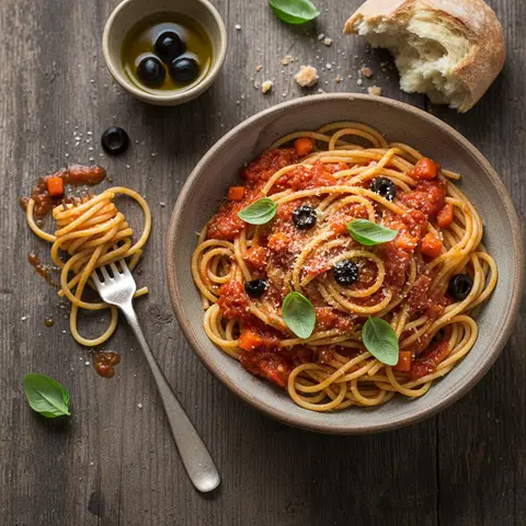 Spaghetti with Simplified Tomato Sauce